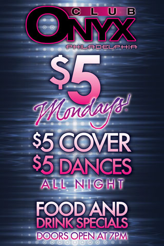 Five Dollar Mondays<br />Five Dollar Mondays