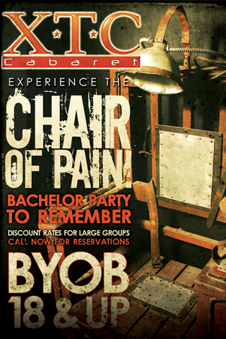 Chair of Pain - Experience the Chair of Pain, Bachelor Party to remember! Discount rates for large groups!