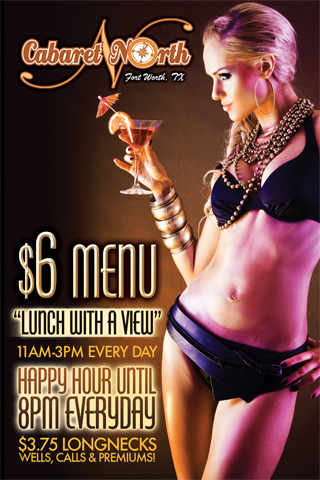 6 dollar lunch menu daily 11a-3pm