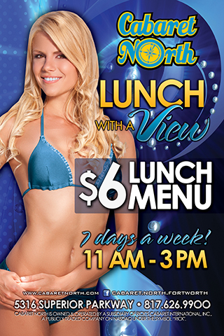 6 dollar lunch menu daily 11a-3pm