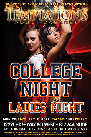 Weekly - Thursdays - College Night- 